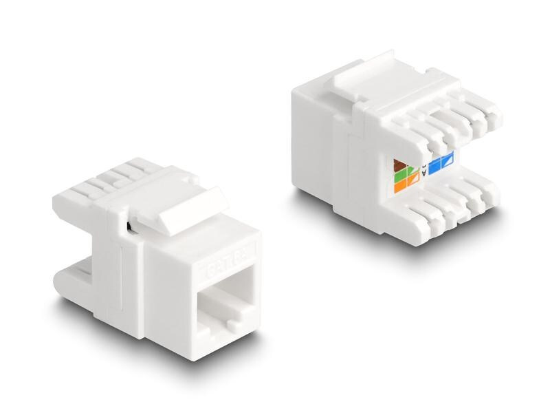 Delock Keystone-Modul Cat.6A, werkzeugfrei, Buchse RJ-45, LSA