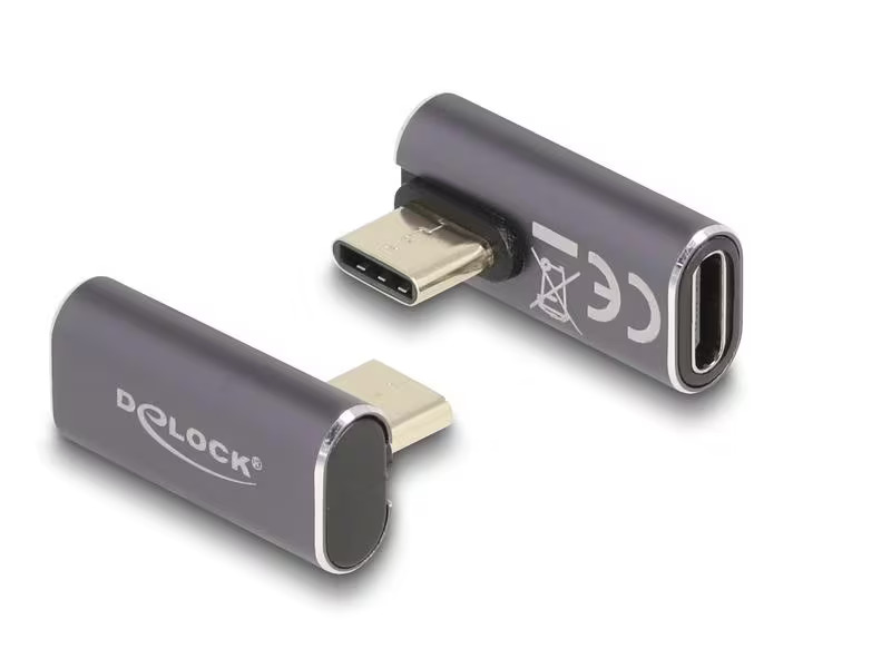 Delock USB-Adapter gewinkelt USB-C Stecker - USB-C Buchse