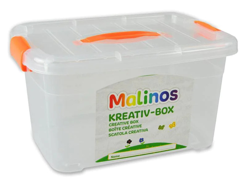 Malinos Aufbewahrungsbox 16 l Orange/Transparent
