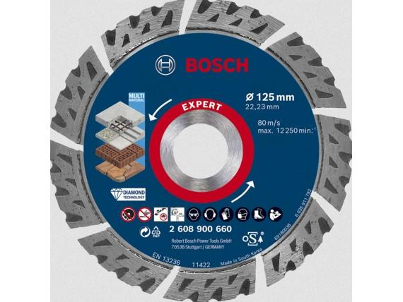 Bosch Professional Diamanttrennscheibe EXPERT MultiMaterial, 125 mm