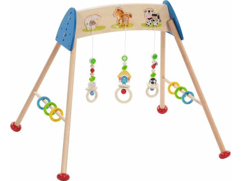 Goki Spielbogen Baby-Fit Tierstimmen Bauernhof