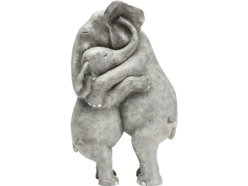 Kare Dekofigur Elephant Hug Grau
