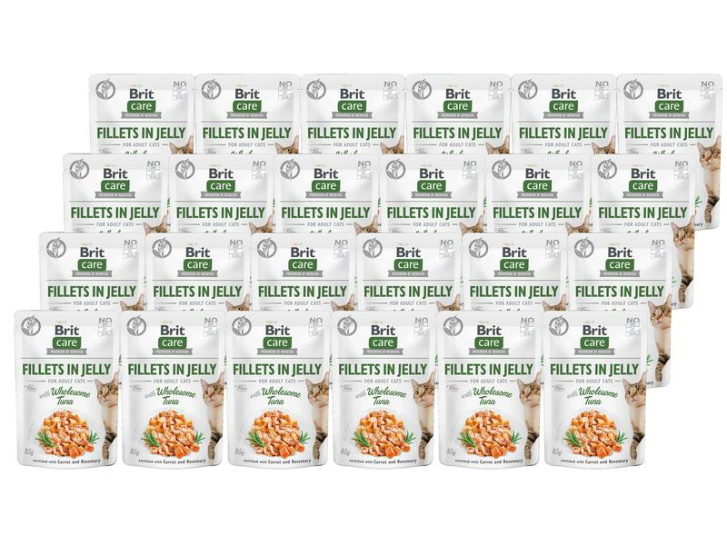 Brit Nassfutter Care Fillets Gelée Thunfisch, 24 x 85 g