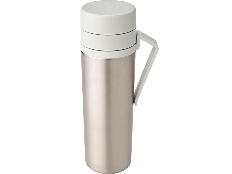 Brabantia Thermosflasche Make &amp; Take 500 ml, Hellgrau/Silber