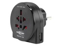 Ansmann Reiseadapter World to EU + USB