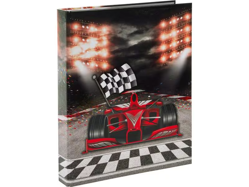 Goldbuch Ringbuch Racing Champion 4 cm, Rot/Schwarz