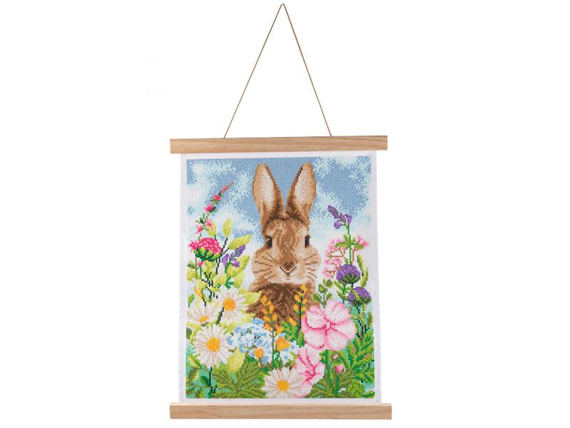 CRAFT Buddy Bastelset Crystal Art Scroll Spring Awakening 35 x 45 cm