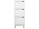 AC Design Schuhschrank  Mitra 47 x 30 x 133.5 cm, Nature/Weiss