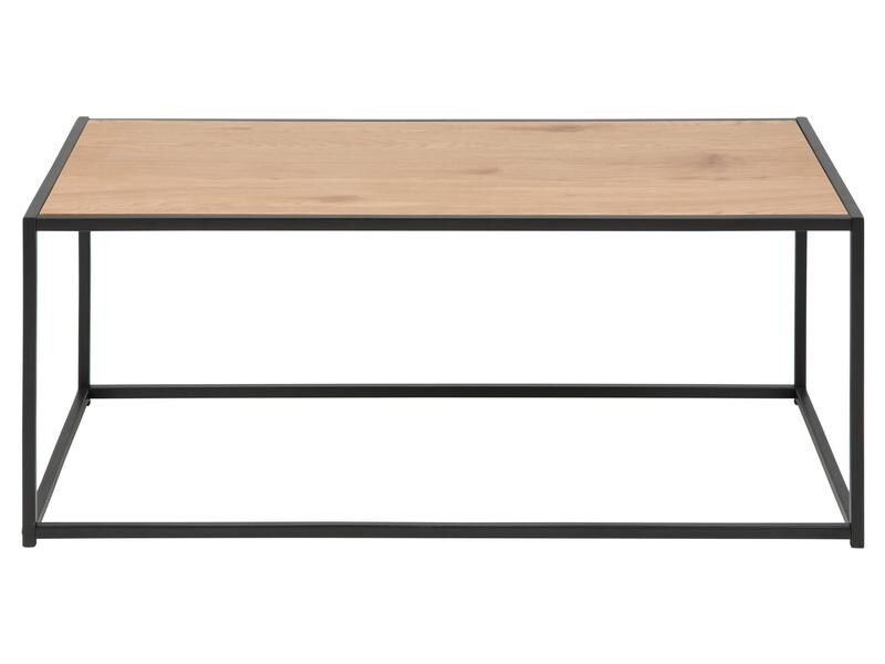 AC Design Couchtisch Seaford Eckig, Nature/Schwarz