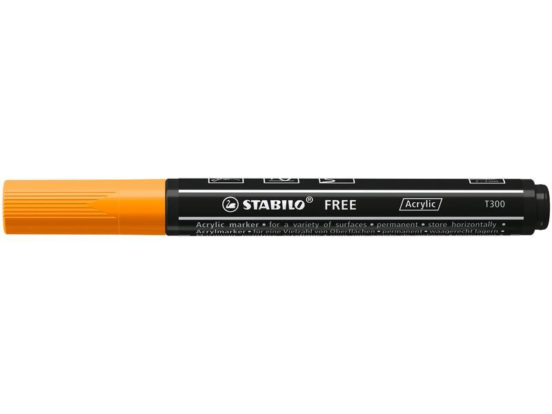 STABILO Acrylmarker Free Acrylic T300 Orange