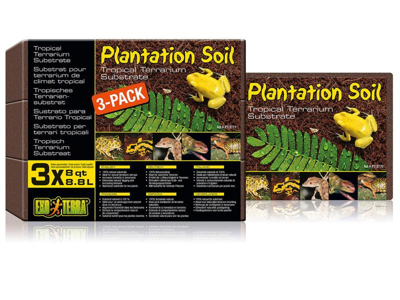 Exo Terra Bodensubstrat Plantation Soil – Brick, 26.4 l