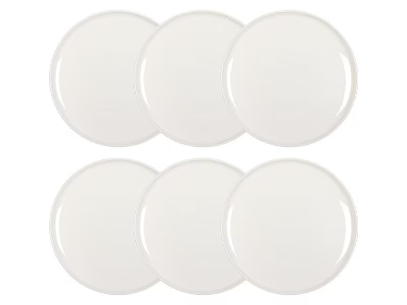 FURBER Speiseteller Ø 26.5 cm, 6 Stück, Weiss