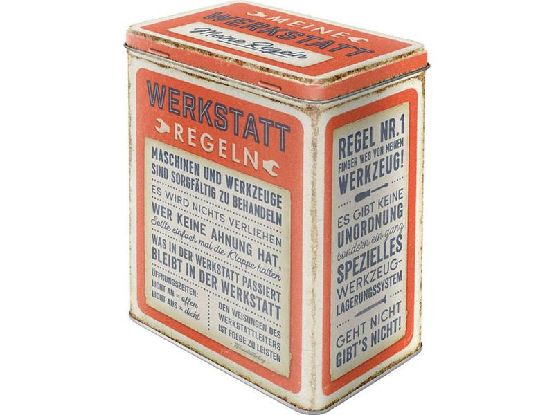 Nostalgic Art Vorratsdose Werkstatt-Regeln 3 l, Mehrfarbig