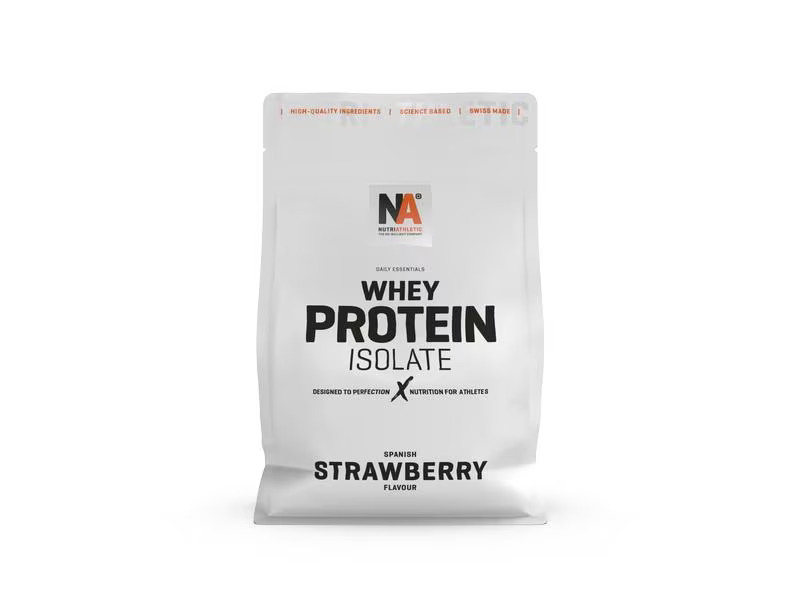 NUTRIATHLETIC Nahrungsergänzung Whey Protein Isolate Spanish Strawberry