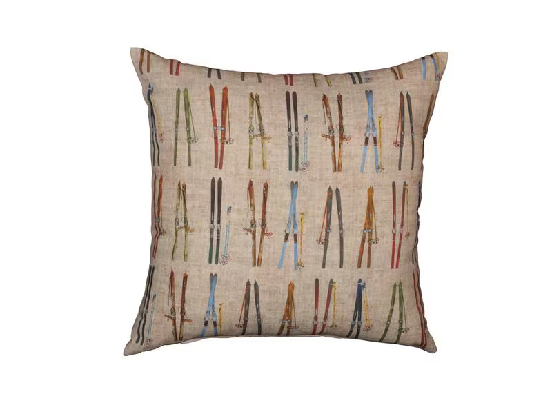 Hubatka Kissenbezug Skier 43 x 43 cm, Mehrfarbig