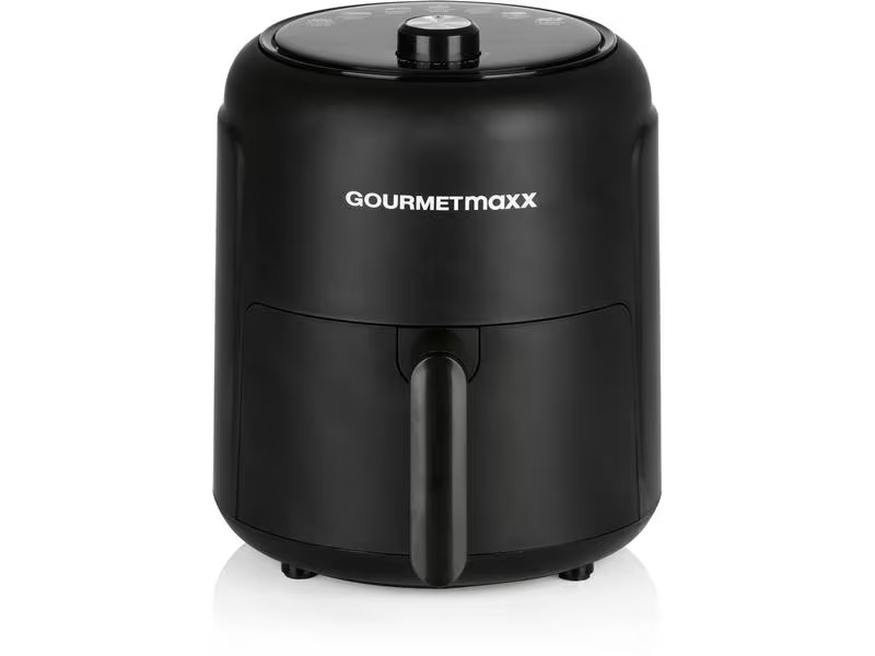 GOURMETmaxx Heissluft-Fritteuse 2 kg, Schwarz