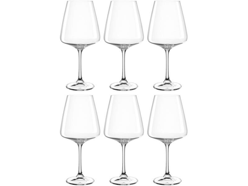 Leonardo Rotweinglas Paladino 660 ml, 6 Stück, Transparent