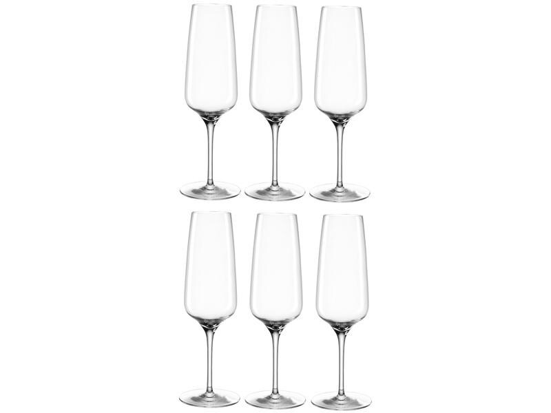 Leonardo Sektglas Cesti 240 ml, 6 Stück, Grau/Transparent