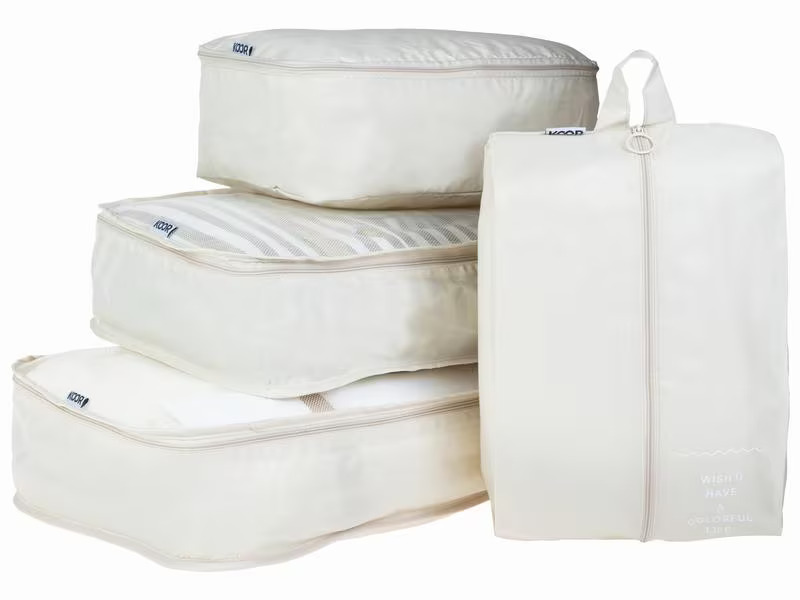 KOOR Kleiderbeutel Set Reesa, 4-teilig, Beige