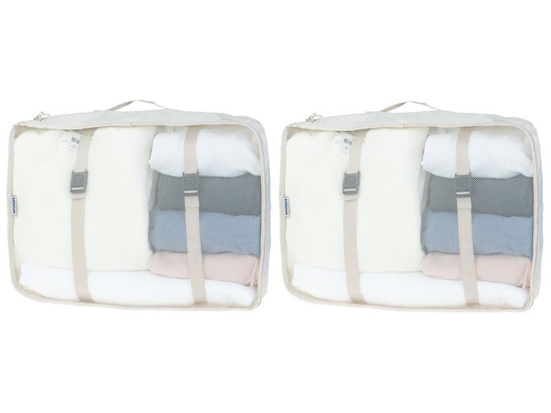 KOOR Kleiderbeutel Reesa, Grösse XL, 2er-Pack, Beige