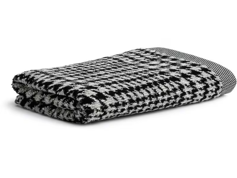 Möve Duschtuch Brooklyn 80 x 150 cm, Schwarz/Weiss