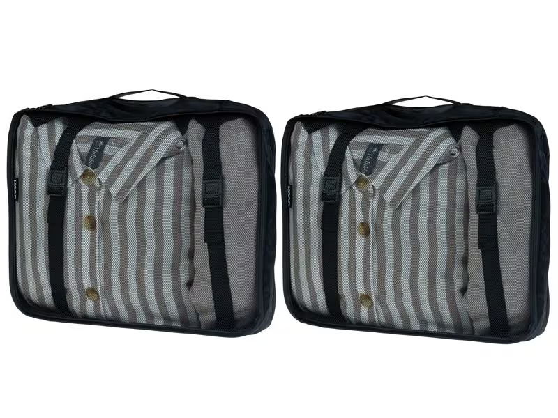 KOOR Kleiderbeutel Reesa, Grösse L, 2er-Pack, Schwarz