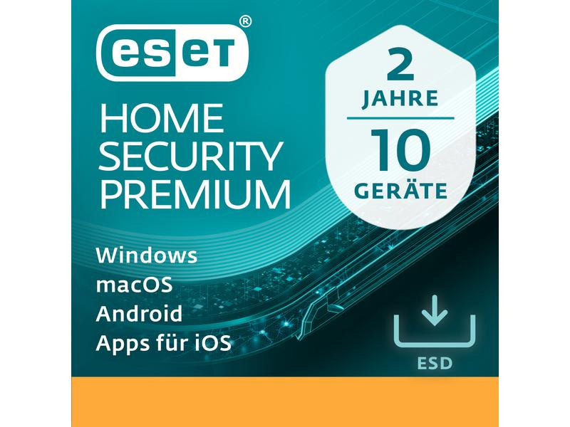 ESET HOME Security Premium ESD, Vollversion, 10 User, 2 Jahre