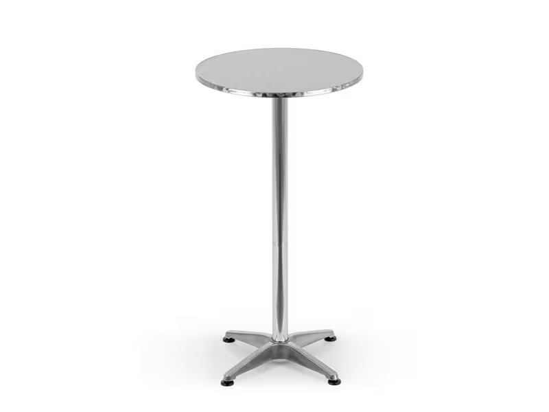 EASYmaxx Bartisch klappbar, 115 x 60 cm, Silber