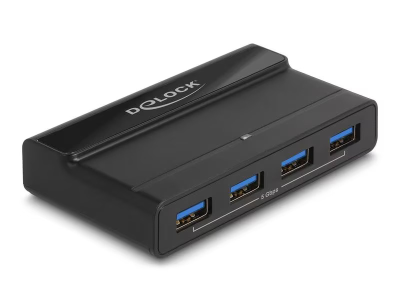 Delock USB-Switch 4x Gerät und 2x Host 5 Gbps