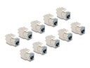 Delock Keystone-Modul RJ45 zu LSA Cat.6A Grau, 10 Stück