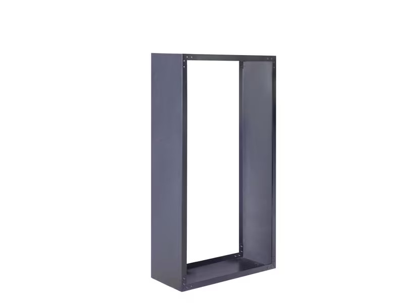 Innovesta Holzregal Metall, 120 x 35 x 170 cm, Schwarz