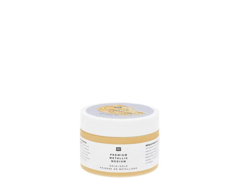 Rico Design Metallic-Farbe Premium Gold, 120 ml