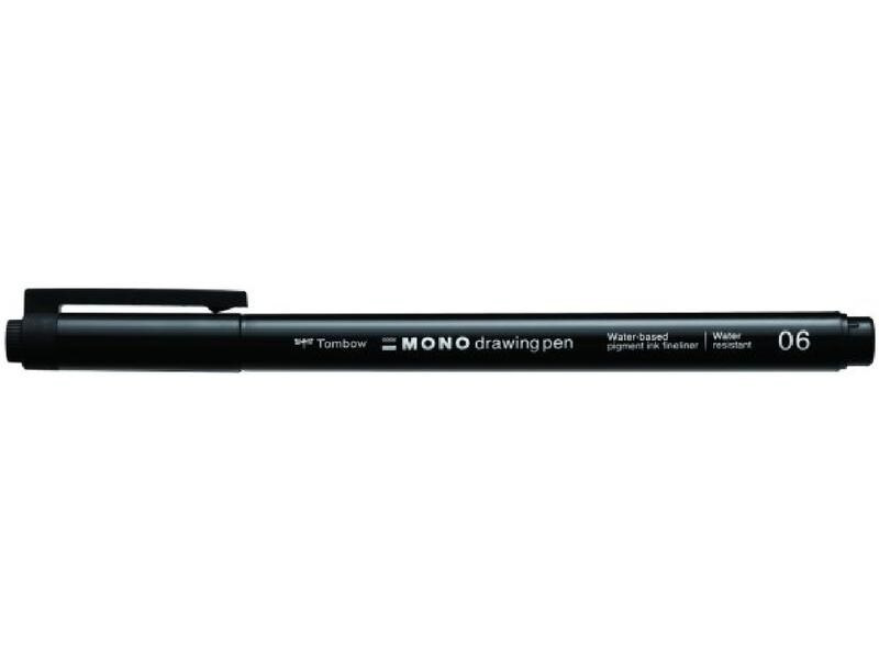 Tombow Filzstift MONO drawing pen 0.5 mm, Schwarz