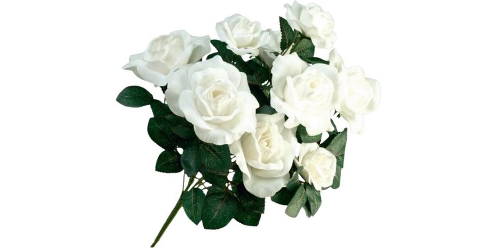 Dekomat AG Kunstblume Rosen Weiss