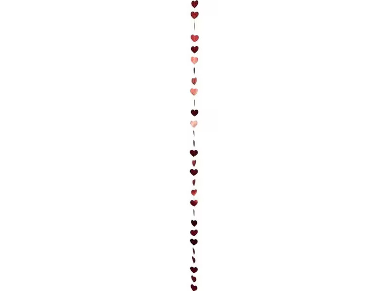 Dekomat AG Girlande Herz 4.6 m, Rot