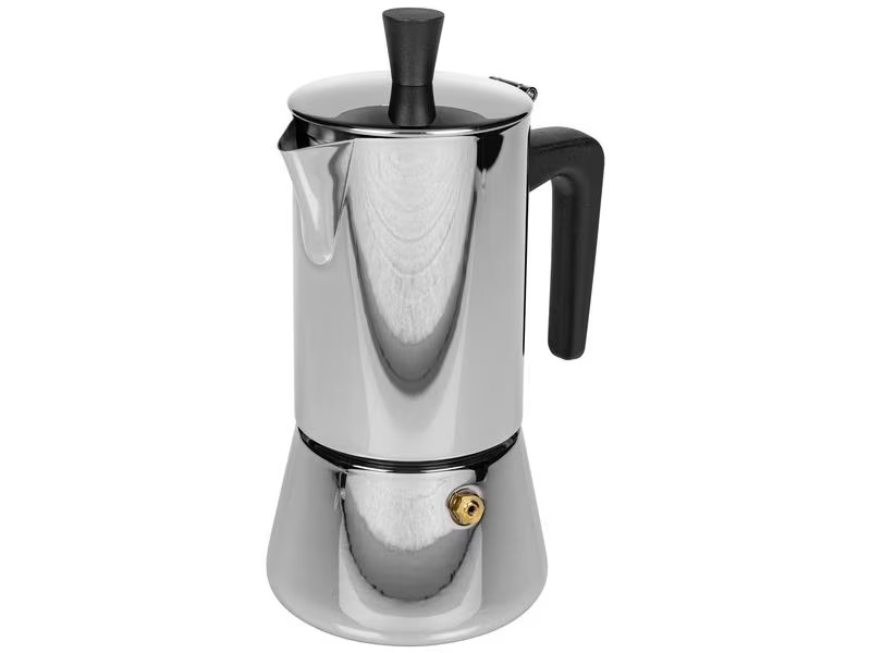 FURBER Espressokocher Chicchi 4 Tassen, Silber