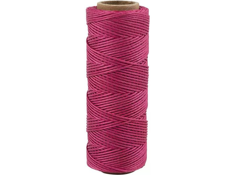 Creativ Company Bambus Kordel 1 mm, 65 m Dunkelpink