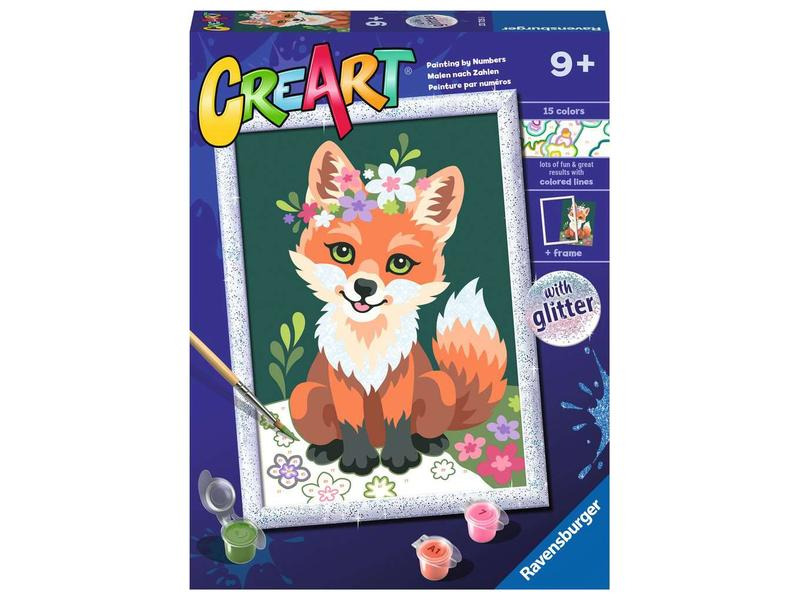 Ravensburger Malen nach Zahlen CreArt: Flower Fox