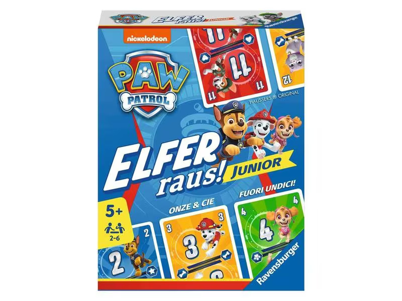 Ravensburger Kartenspiel Paw Patrol Elfer raus! Junior