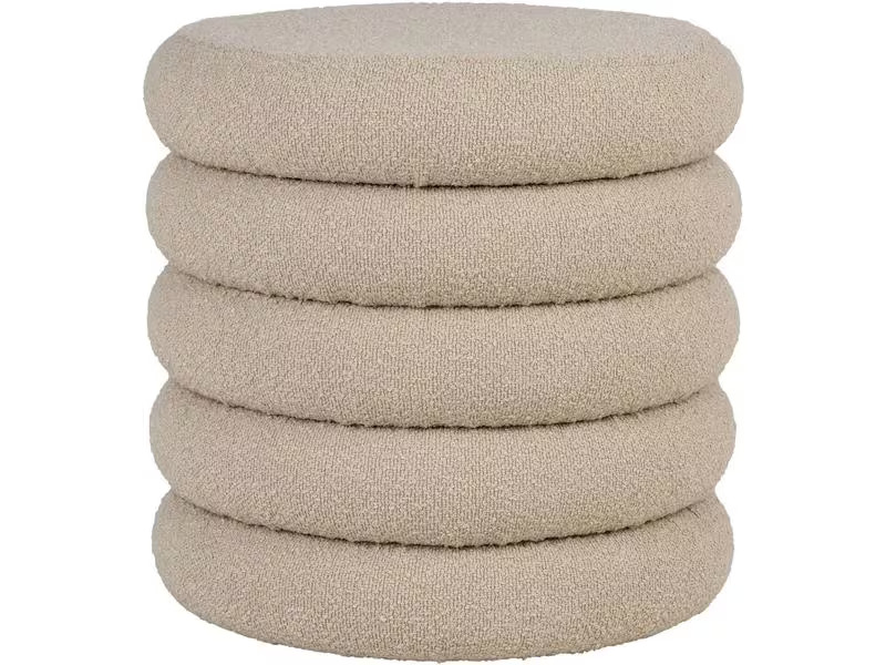 House Nordic Pouf Brooklyn 44 x 44 cm, Beige