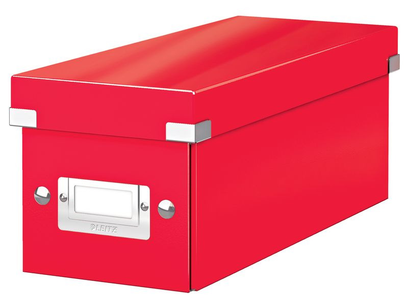 Leitz Archivschachtel WOW CD, metallic Rot