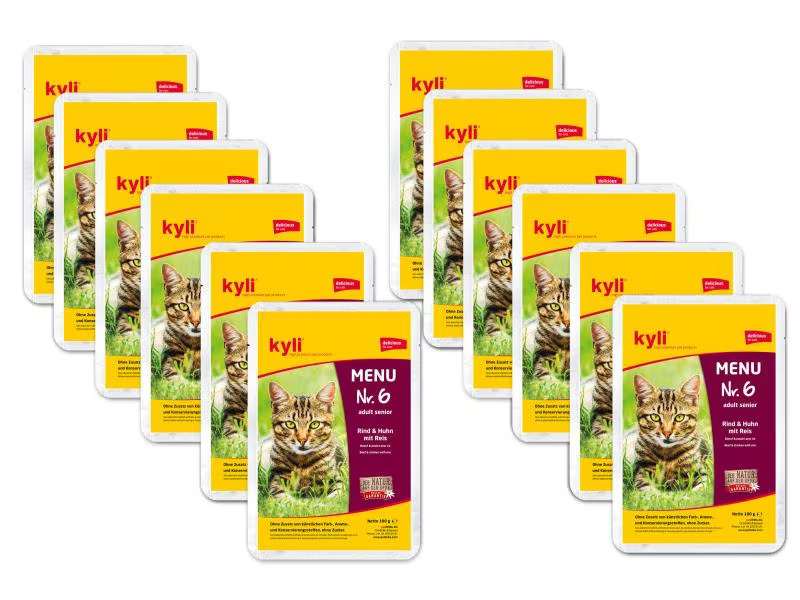 kyli Nassfutter Adult Senior, Menu Nr. 6, 12 x 100 g