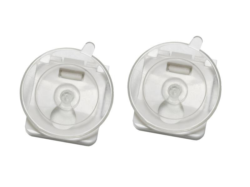 Gardinia Ersatzteil Saugnapfset mit Clip Transparent