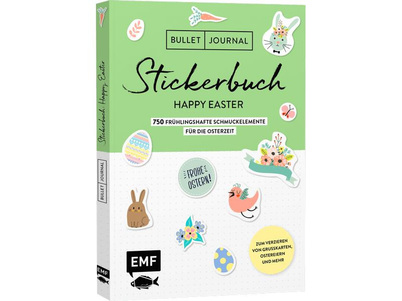EMF Ostersticker Happy Easter 1 Stück, Mehrfarbig