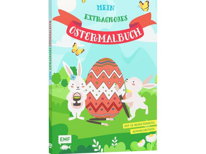 EMF Malbuch Mein extragrosses Ostermalbuch 1 Stück, Mehrfarbig