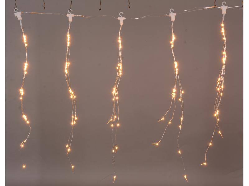 Dameco LED Lichtervorhang Angel Hair 1.35 m Outdoor
