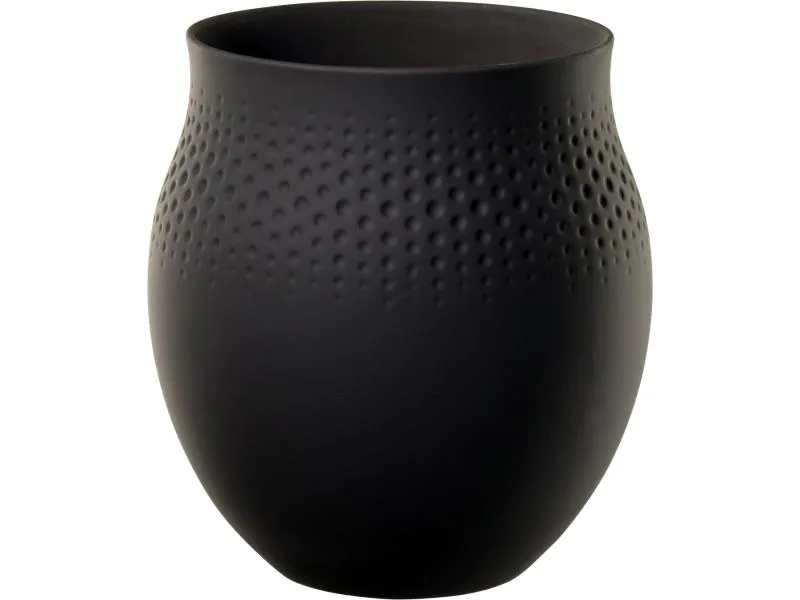 Villeroy &amp; Boch Vase Collier Perle No. 1, Schwarz