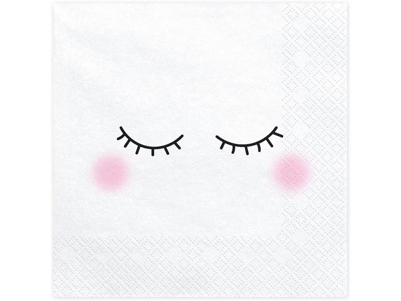 Partydeco Papierservietten Smiley 33 cm x 33 cm, 20 Stück