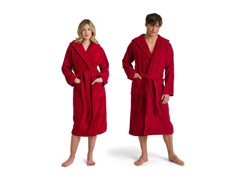 Möve Bademantel Superwuschel M, Rot