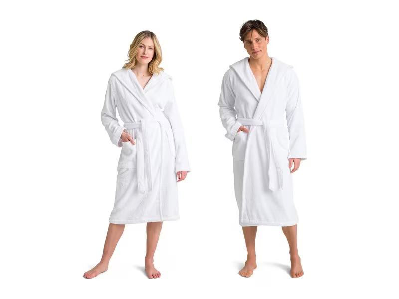 Möve Bademantel Superwuschel M, Weiss
